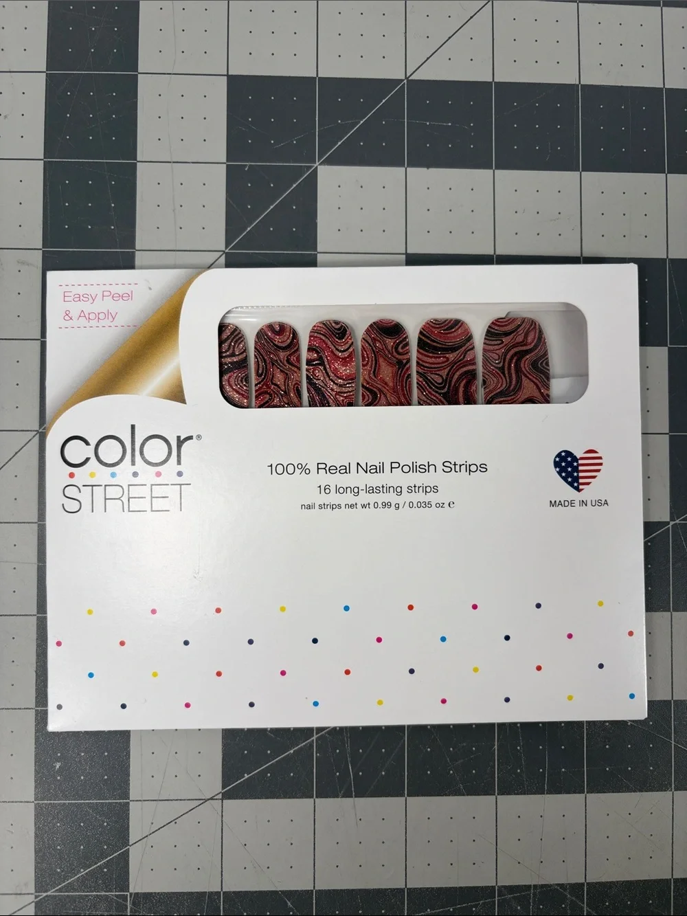 Color Street Nail Polish Strips Lot of 7 Glitter Solid & Pattern